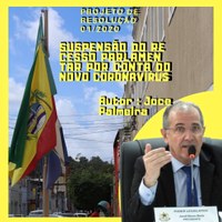 Câmara  suspende recesso devido à pandemia do novo coronavírus